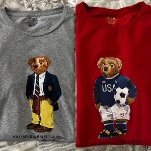 Ralph Lauren Polo Bear t-shirts size XL set of 2 great condition